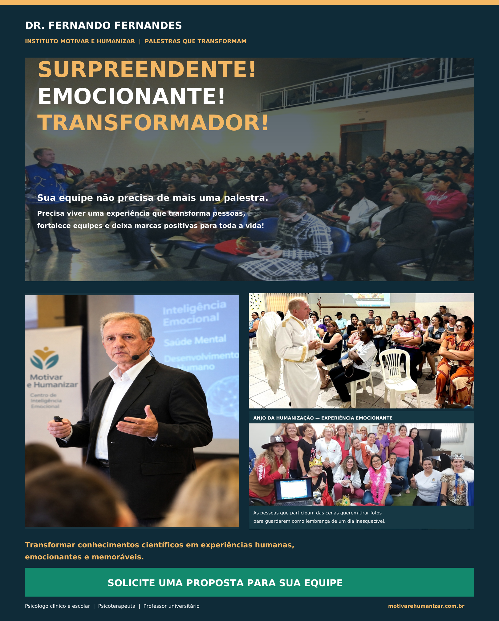 Página 1 da apresentação aprovada do Instituto Motivar e Humanizar
